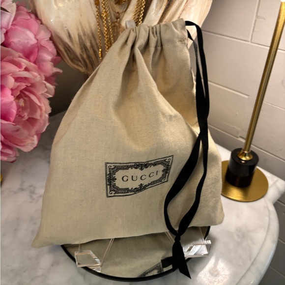 Gucci Handbags - Like new 9 x 10 Gucci Beige Drawstring gift bag storage bag